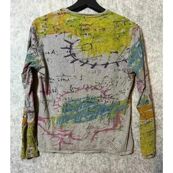 Desigual Man Skull Abstract Long Sleeve Top - Small - Picture 4 of 6